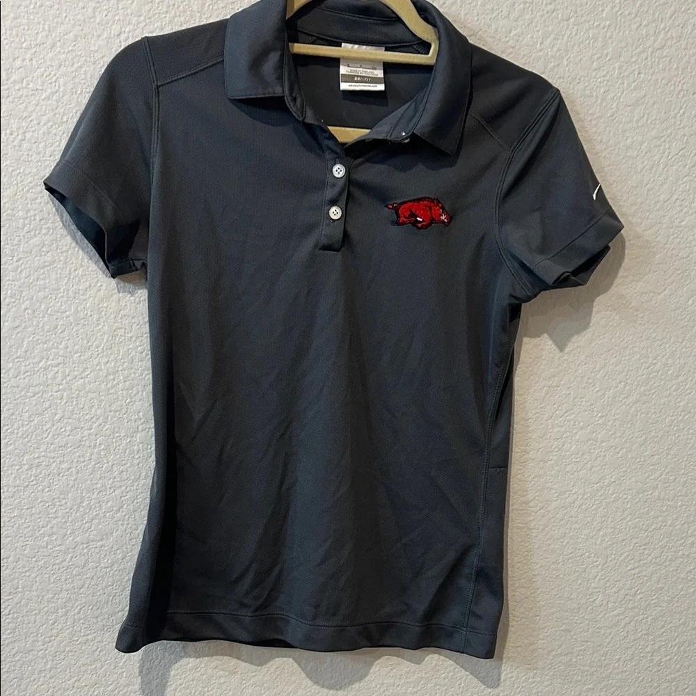 Nike‎ Dri-FIT Gray Shirt Arkansas Razorback